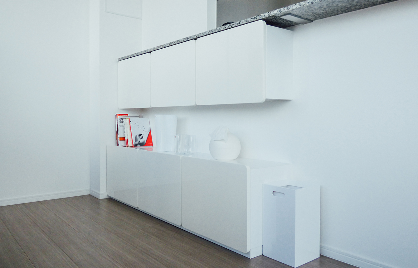 今回オーダーいただいたカウンター下収納