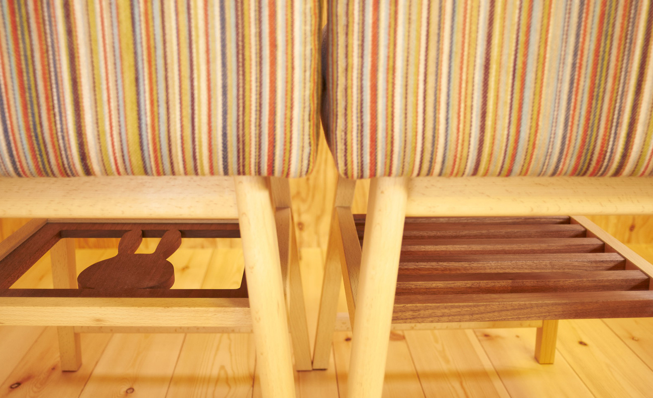 奥様はウサギのデザイン